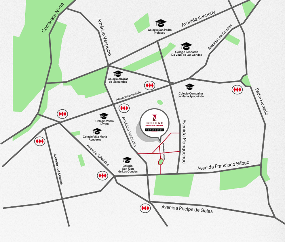 mapa ubicación Townhouse Insigne Puerto de Palos